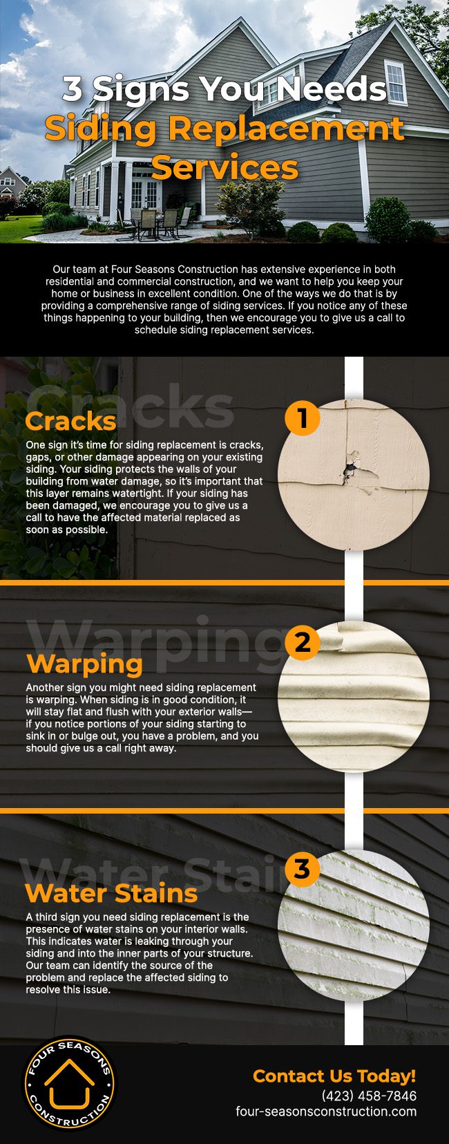 3 Signs You Needs Siding Replacement Services [infographic]